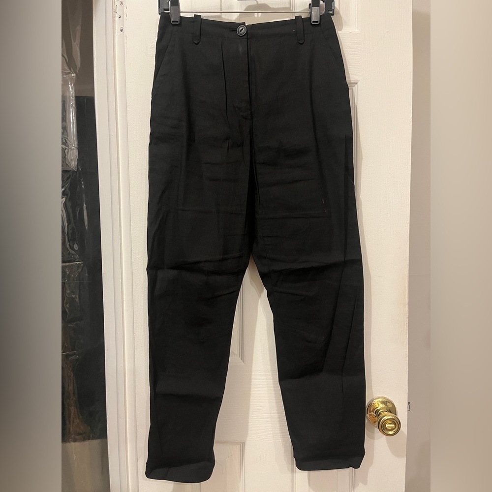 Rag & Bone Linen Black trouser